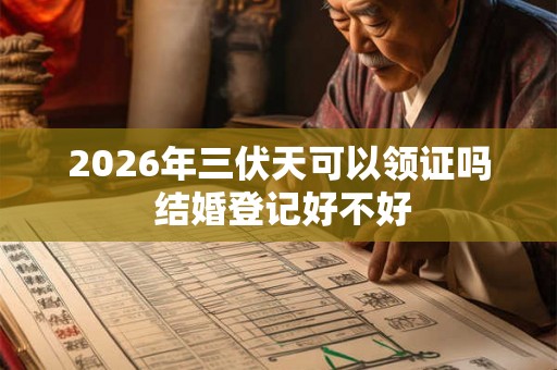 2026年三伏天可以领证吗 结婚登记好不好