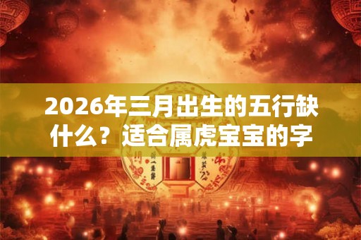 2026年三月出生的五行缺什么？适合属虎宝宝的字