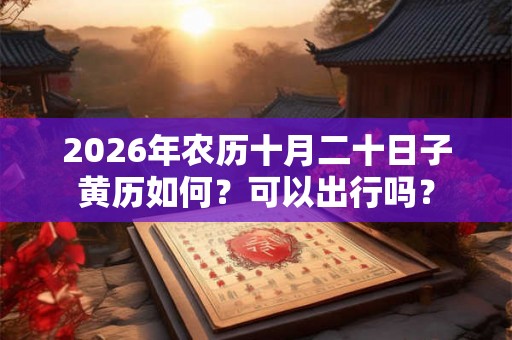 2026年农历十月二十日子黄历如何？可以出行吗？