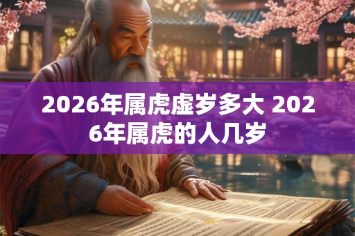 2026年属虎虚岁多大 2026年属虎的人几岁