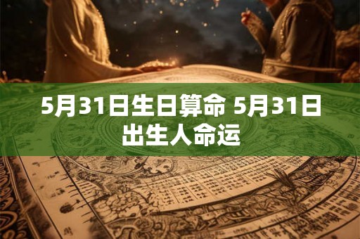 5月31日生日算命 5月31日出生人命运