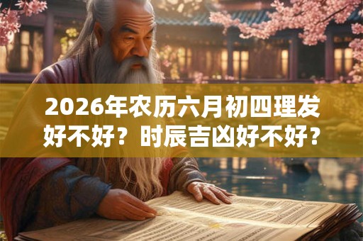 2026年农历六月初四理发好不好?时辰吉凶好不好? 2026年农历六月初四理发好不好?时辰吉凶好不好?
