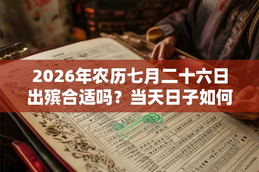 2026年农历七月二十六日出殡合适吗?当天日子如何? 2026年农历七月二十六日出殡合适吗?当天日子如何?
