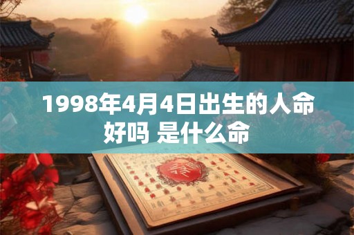 1998年4月4日出生的人命好吗 是什么命