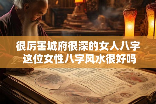 很厉害城府很深的女人八字 这位女性八字风水很好吗