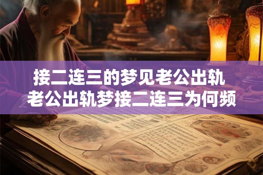 接二连三的梦见老公出轨 老公出轨梦接二连三为何频繁出现
