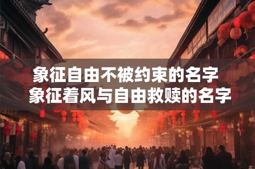 象征自由不被约束的名字  象征着风与自由救赎的名字
