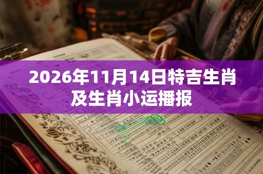 2026年11月14日特吉生肖及生肖小运播报