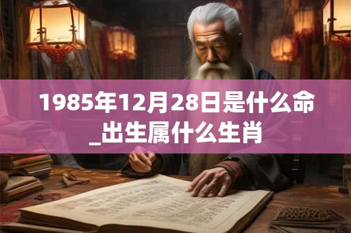 1985年12月28日是什么命_出生属什么生肖 1985年12月28日是什么命_出生属什么生肖