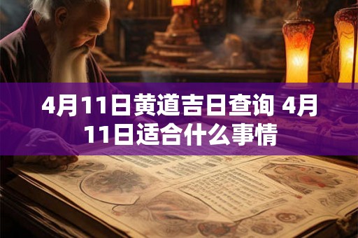 4月11日黄道吉日查询 4月11日适合什么事情