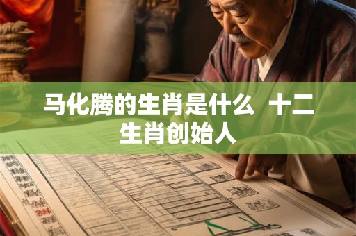 马化腾的生肖是什么 十二生肖创始人 马化腾的生肖是什么 十二生肖创始人