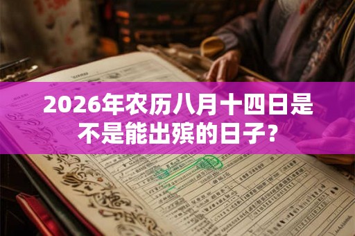 2026年农历八月十四日是不是能出殡的日子？