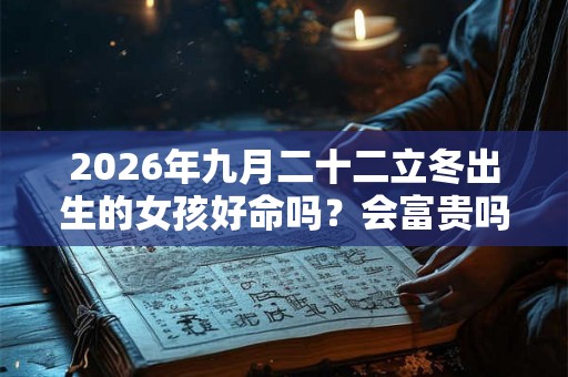 2026年九月二十二立冬出生的女孩好命吗？会富贵吗？