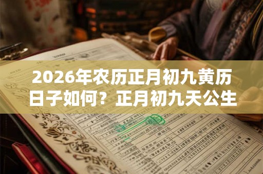 2026年农历正月初九黄历日子如何？正月初九天公生