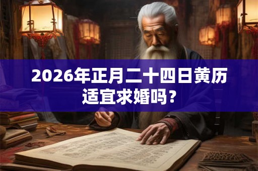 2026年正月二十四日黄历适宜求婚吗？
