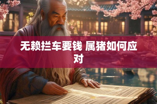 无赖拦车要钱 属猪如何应对
