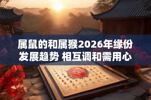 属鼠的和属猴2026年缘份发展趋势 相互调和需用心维系