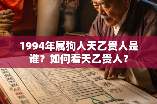 1994年属狗人天乙贵人是谁？如何看天乙贵人？