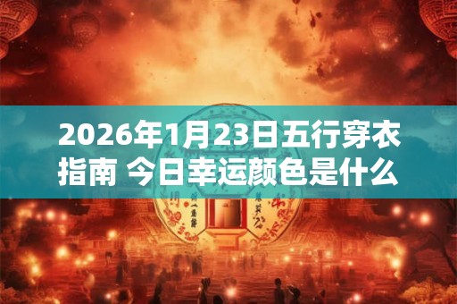 2026年1月23日五行穿衣指南 今日幸运颜色是什么
