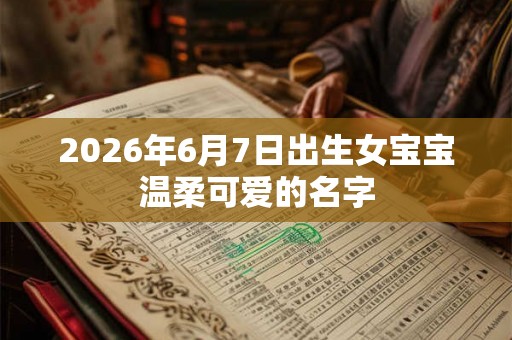 2026年6月7日出生女宝宝温柔可爱的名字 2026年6月7日出生女宝宝温柔可爱的名字