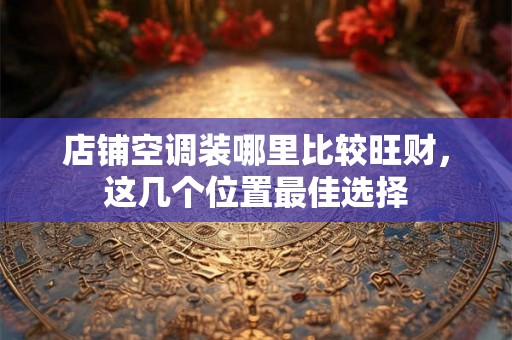 店铺空调装哪里比较旺财，这几个位置最佳选择