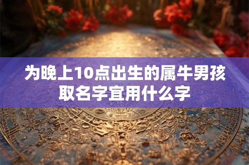 为晚上10点出生的属牛男孩取名字宜用什么字