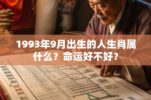 1993年9月出生的人生肖属什么？命运好不好？