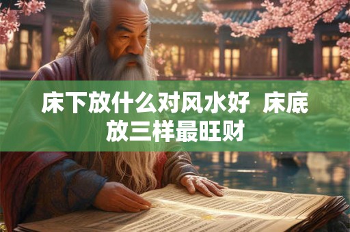 床下放什么对风水好 床底放三样最旺财 床下放什么对风水好 床底放三样最旺财