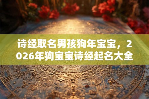 诗经取名男孩狗年宝宝，2026年狗宝宝诗经起名大全