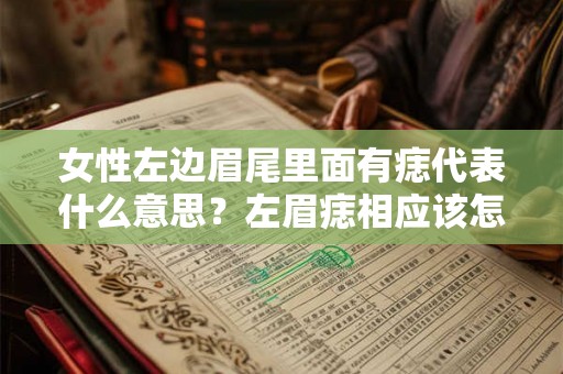 女性左边眉尾里面有痣代表什么意思？左眉痣相应该怎么看？