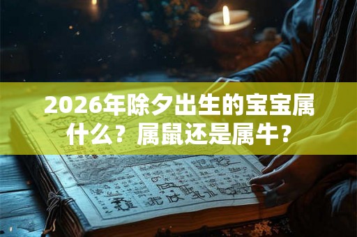 2026年除夕出生的宝宝属什么?属鼠还是属牛? 2026年除夕出生的宝宝属什么?属鼠还是属牛?