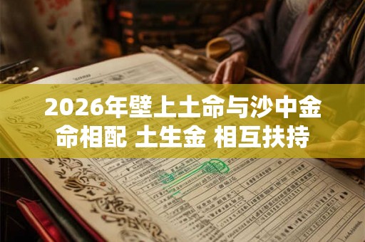 2026年壁上土命与沙中金命相配 土生金 相互扶持