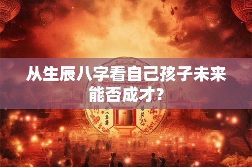 从生辰八字看自己孩子未来能否成才？
