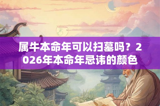 属牛本命年可以扫墓吗？2026年本命年忌讳的颜色