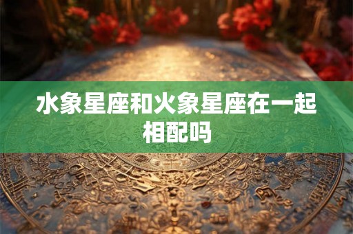 水象星座和火象星座在一起相配吗