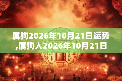 属狗2026年10月21日运势,属狗人2026年10月21日财运,生肖狗2026年10月21日运势 属狗2026年10月21日运势,属狗人2026年10月21日财运,生肖狗2026年10月21日运势
