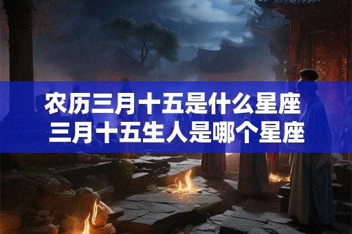 农历三月十五是什么星座 三月十五生人是哪个星座