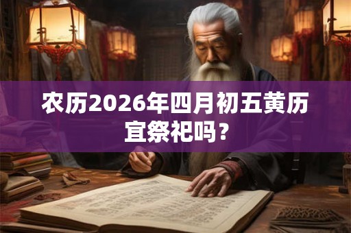 农历2026年四月初五黄历宜祭祀吗？
