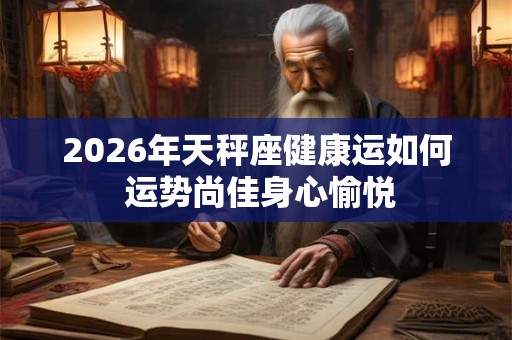 2026年天秤座健康运如何 运势尚佳身心愉悦