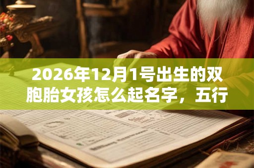2026年12月1号出生的双胞胎女孩怎么起名字，五行属什么？