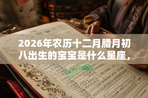 2026年农历十二月腊月初八出生的宝宝是什么星座，性格好吗？