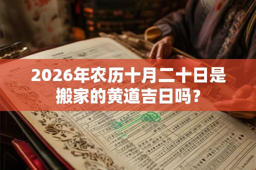 2026年农历十月二十日是搬家的黄道吉日吗？
