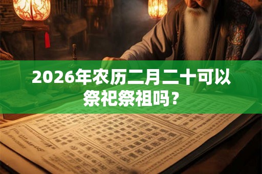 2026年农历二月二十可以祭祀祭祖吗? 2026年农历二月二十可以祭祀祭祖吗?