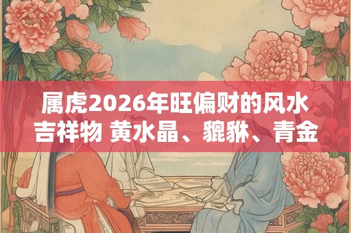 属虎2026年旺偏财的风水吉祥物 黄水晶、貔貅、青金石