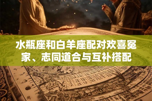 水瓶座和白羊座配对欢喜冤家、志同道合与互补搭配