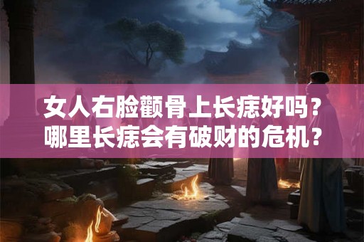 女人右脸颧骨上长痣好吗？哪里长痣会有破财的危机？