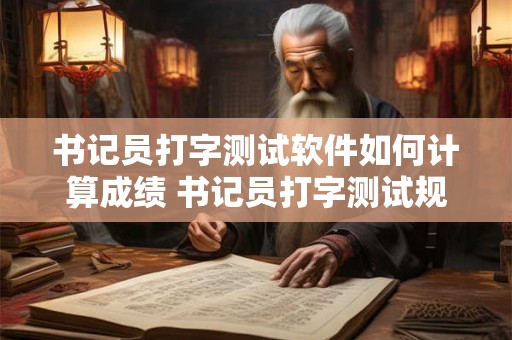 书记员打字测试软件如何计算成绩 书记员打字测试规则