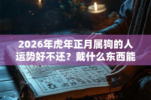 2026年虎年正月属狗的人运势好不还？戴什么东西能转运？