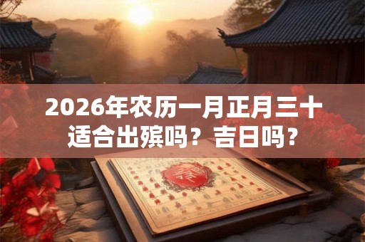 2026年农历一月正月三十适合出殡吗?吉日吗? 2026年农历一月正月三十适合出殡吗?吉日吗?
