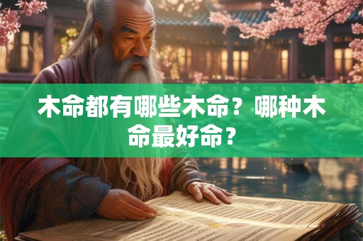 木命都有哪些木命？哪种木命最好命？